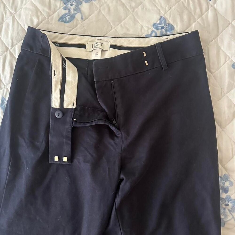 Loft Women's Navy and Black Trousers
